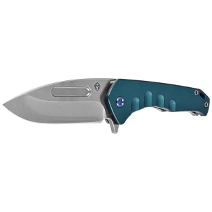 Nóż składany Medford Praetorian Swift FL Flipper Drop Point Blue Aluminium, Tumbled S45VN by Greg Medford - Noże - miniaturka - grafika 2