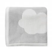 Koce i narzuty dla dzieci - Kocyk bambusowy całoroczny Chmurki szare, Lullalove - miniaturka - grafika 1