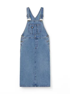 salopette donna dickies bib long overall dress - dk0a4z6t k211 rinsed blue - Spodnie damskie - miniaturka - grafika 1
