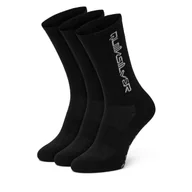 Skarpetki męskie - Skarpety Quiksilver AS_QUIKSILVER_100W_SS25 (3-PACK) Czarny - miniaturka - grafika 1