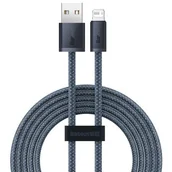 Kable USB - Baseus kabel do iPhone USB - Lightning 2m, 2,4A szary (CALD000516) CALD000516 - miniaturka - grafika 1