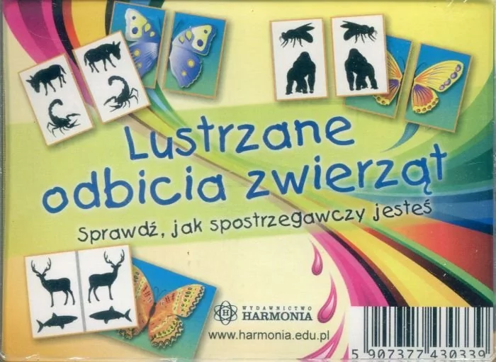 Harmonia Wydawnictwo Gra karciana Lustrzane odbicia zwierząt