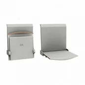 Fotele i krzesła biurowe - Siedzisko montowane do ściany składane automatyczne TPS1A Straponten Szary - miniaturka - grafika 1