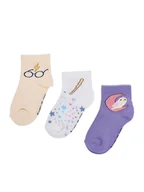 Skarpetki dla dzieci - Harry Potter Skarpety długie CEO-ACCCS-AW25-301WBHP(3-PACK) Beżowy - miniaturka - grafika 1