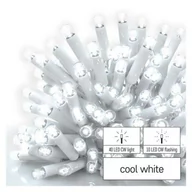Oświetlenie świąteczne - Oświetlenie łączone Profi- sople 50 LED 3m zimna biel, biały błyszcz. przewód IP44 - miniaturka - grafika 1