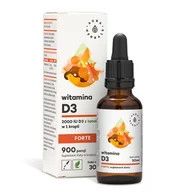 Witaminy i minerały - AURA HERBALS Witamina D3 Forte W Płynie 30ml 900 Kropli Aura Herbals - miniaturka - grafika 1