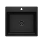 Zlewozmywaki - DEANTE MAGNETIC Zlewozmywak granitowy magnetyczny 1-komorowy Nero ZRM_N10A - Specjalistyczny sklep - Raty 0% - Kup z PayPo i zapłać za 30 dni - miniaturka - grafika 1