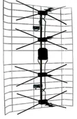 Anteny TV - ANT0040 Antena TV siatkowa biała - pusta - miniaturka - grafika 1