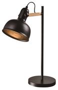 Lampy stojące - Candellux Lampa stołowa gabinetowa czarna E27 klosz szklany 40W Reno 41-80066 41-80066 - miniaturka - grafika 1
