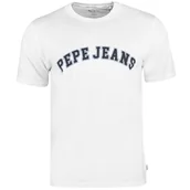 Koszulki męskie - PEPE JEANS KOSZULKA MĘSKA T-SHIRT CLEMENT FACTORY WHITE BIAŁA r.XL - miniaturka - grafika 1