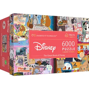 Puzzle, Trefl, UFT, The Great Book of Disney, 6000 el. - Puzzle - miniaturka - grafika 1