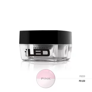 Silcare High Light Led Gel średniogęsty jednofazowy żel do paznokci Pink 15g - Żele do paznokci - miniaturka - grafika 1