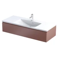 Szafki łazienkowe - Szafka łazienkowa pod umywalkę Oristo Brylant 120 cm czerwony mat OR36-SD1S-120-19R - miniaturka - grafika 1