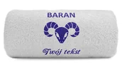 Ręczniki - pat15.net Znak zodiaku Baran - Mały Ręcznik z haftem 100x50 764 - miniaturka - grafika 1