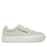 Sneakersy męskie - Sneakersy KARL LAGERFELD KL50722 Szary - miniaturka - grafika 1