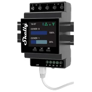 Sterownik SHELLY Pro Dual Cover PM SPSH-002PE16EU - Systemy inteligentnych domów - miniaturka - grafika 1