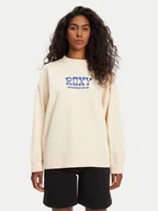 Bluzy damskie - Roxy Bluza ERJFT04941 Beżowy Regular Fit - miniaturka - grafika 1