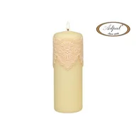 Świece - Świeca pieńkowa 200 x 70 koronka IV lakier matowy ecru - miniaturka - grafika 1