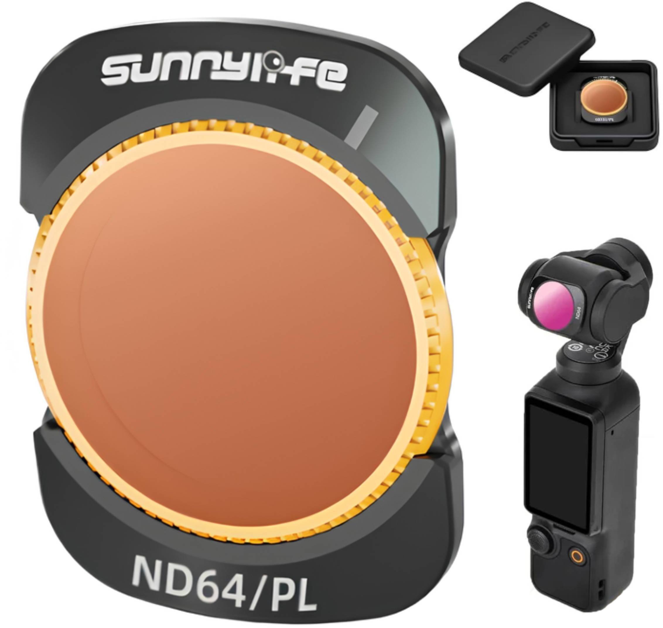 Filtr SunnyLife FILTR SZARY Z POLARYZACJA ND64/PL DO DJI OSMO POCKET 3 MAGNETYCZNY + ETUI