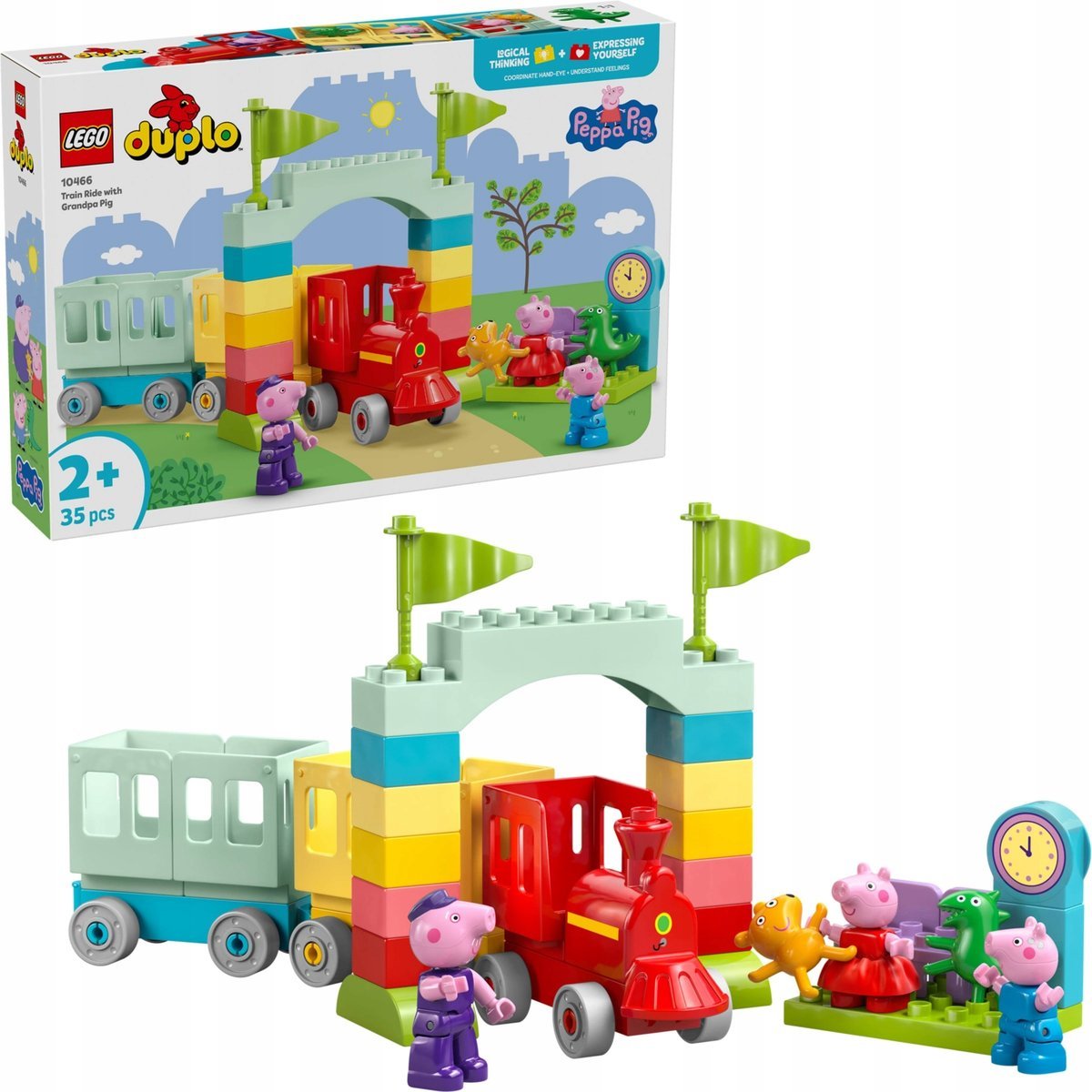 LEGO Duplo 10466 Podróż pociągiem z Dziadkiem Świnką