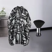 Peleryny fryzjerskie - TEMU Profesjonalny fryzjerski - Regulowany fryzjerski z stylowymi ilustracjami fryzjerskimi, idealny do fryzur i zabiegów dla mężczyzn, jakość - miniaturka - grafika 1