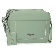 Moda i Uroda OUTLET - Pepe Jeans Jeny torba na ramię, dwie przegródki, zielona, 24 x 16 x 9 cm, sztuczna skóra - miniaturka - grafika 1