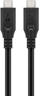 Goobay 74187 kabel USB USB4 Gen 2x2 1 m USB C Czarny - Kable komputerowe i do monitorów - miniaturka - grafika 1