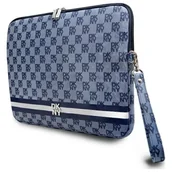 Torby na laptopy - Etui DKNY DKNY Sleeve DKCS14PVSHLB 14" niebieski/blue Checkered Pattern Printed Stripes - miniaturka - grafika 1