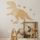 Wyposażenie pokoiku dziecięcego - Drewniany dinozaur na ścianę T-Rex - miniaturka - grafika 1