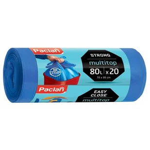 Paclan 80l Worki na śmieci Multitop (20 sztuk) 134420 - Worki na śmieci - miniaturka - grafika 1