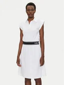 Sukienki - KARL LAGERFELD Sukienka codzienna A2W13038 Biały Regular Fit - miniaturka - grafika 1