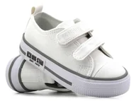 Buty dla dziewczynek - Trampki, tenisówki dziecięce na rzepy - BIG STAR LL374016, białe - Big Star - miniaturka - grafika 1