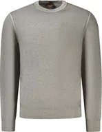Swetry męskie - Hugo Boss Szary Wełniany Sweter Męski Dla Eleganckiego Stylu - XL - miniaturka - grafika 1