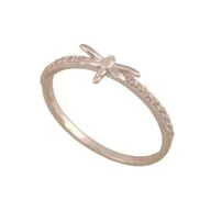 Pierścionki - Pierścionek z białego złota Cyrkonie Ważka 585 0.99 g, R 10 - miniaturka - grafika 1