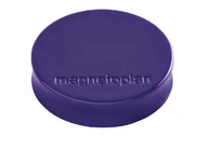 Magnesy - MAGNETOPLAN Magnes Ergo Medium, średnica 30 x 8 mm, 10 sztuk, fioletowy 4013695045016 - miniaturka - grafika 1