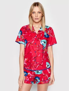 Piżamy damskie - Cyberjammies Koszulka piżamowa Joni 9169 Czerwony Regular Fit - grafika 1