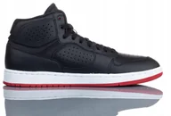 Sneakersy męskie - Buty Męskie Sportowe Nike Jordan Access Skórzane Czarne Sneakersy R-44 - miniaturka - grafika 1