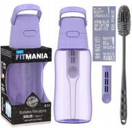 Butelki filtrujące - Zestaw Butelka filtrująca Dafi Solid FitMania 0,5l lawendowa + szczoteczka - miniaturka - grafika 1
