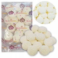 Dodatki do ciast w proszku - Posypka na tort bezy beziki białe cukrowe ozdoby dekoracje 50g 17szt - miniaturka - grafika 1