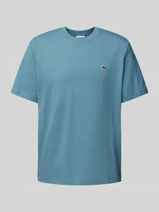 T-shirt z detalem z logo model ‘BASIC ON’ - Koszulki męskie - miniaturka - grafika 1