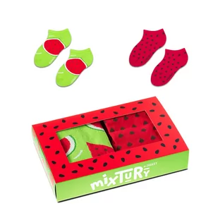 Zestaw skarpetek stopek dla dzieci w arbuzy r.30-35 - mixTURY Arbuzowe - Skarpetki dla dzieci - miniaturka - grafika 1