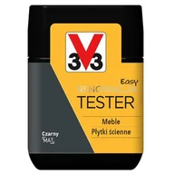 Farby wewnętrzne - V33 Farba Renowacyjna Easy Renowacja Tester czarny mat 0,075 l - miniaturka - grafika 1