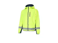 Kurtki i kamizelki sportowe męskie - CRIVIT Kurtka dwustronna męska, wodoodporna (żółty/niebieski, M (48/50)) - miniaturka - grafika 1