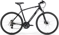 Rowery - Rower crossowy męski Merida Crossway 15-D S-M 48 glossy black (matt siver) - miniaturka - grafika 1