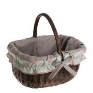 Torby i wózki na zakupy - Wiklinowy Kosz na Zakupy z Obszyciem 42x34 H23/36-uniwersalny - miniaturka - grafika 1