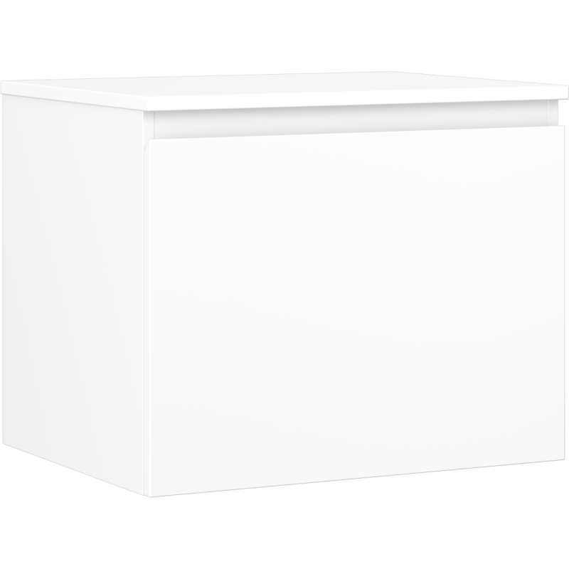 Mexen Orio szafka łazienkowa podumywalkowa 60 cm z blatem, 1 szuflada, biała mat - 91A10-06047-1-BFC01