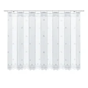 Firany - Firana żakardowa dekoracyjna Monix 160 x 300 cm biała na taśmie - miniaturka - grafika 1