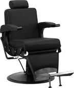 Fotele fryzjerskie - Activeshop Gabbiano fotel barberski Continental czarny - miniaturka - grafika 1