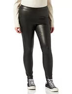 Legginsy - Vero Moda Damskie legginsy VMGAYA MR PL Noos, czarne, S/32 - miniaturka - grafika 1