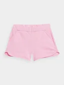 Spodenki męskie - 4F, Spodenki dresowe dziewczęce, 4FJSS23TSHOF099-56S, Jasny Róż, Rozmiar 158 - miniaturka - grafika 1